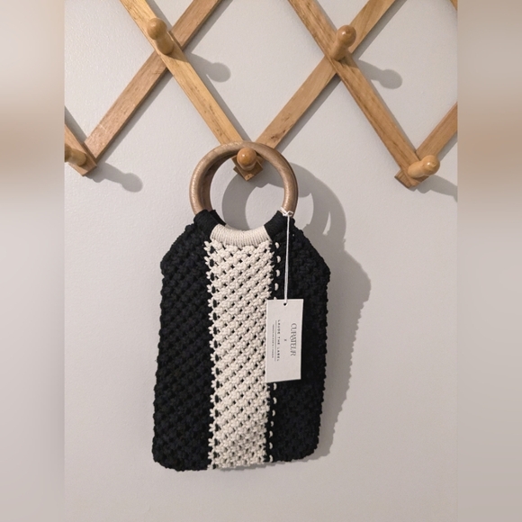NWT Laude The Label Gabby Mini Macrame Bag - Picture 1 of 5